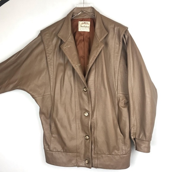 Women's Tan Pea Coat - Picture 2 of 6